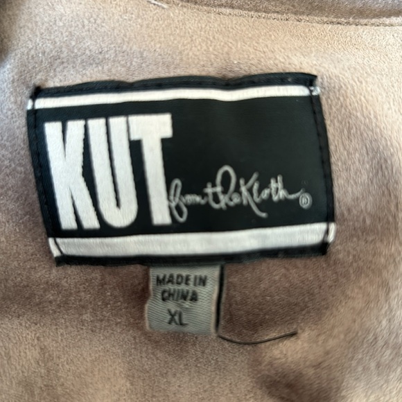 KUT From The Kloth Faux Suede Jacket Women’s Size XL Full Zip Soft Flowy - Picture 4 of 5
